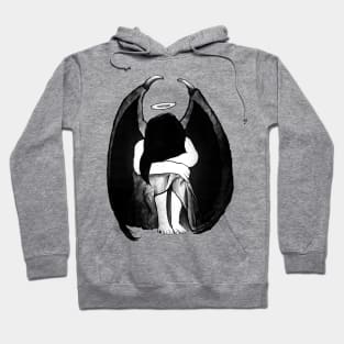 Sad little demon girl Hoodie